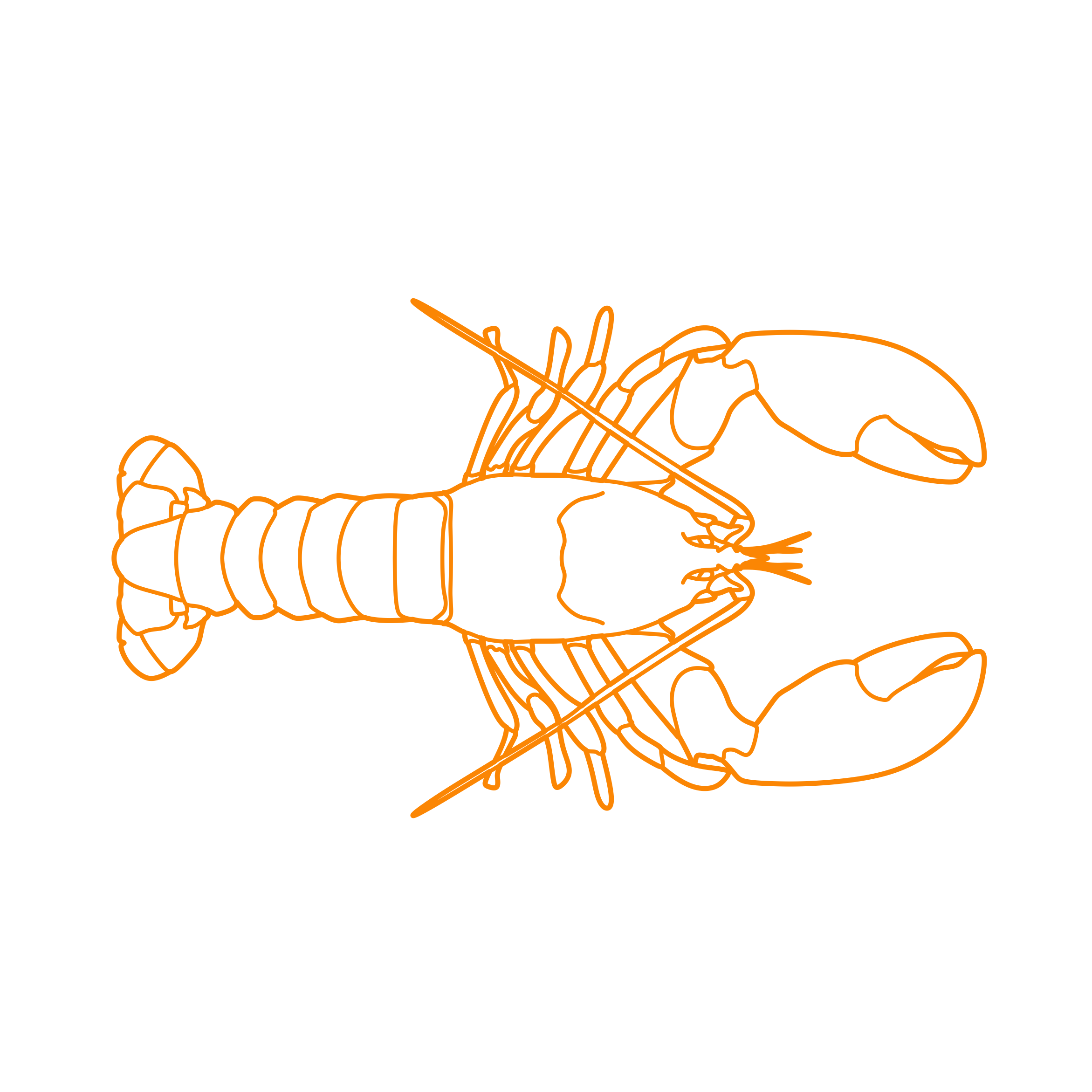 Animals Crustaceans Maine Lobster American Lobster Svg Line Art Free Vectors